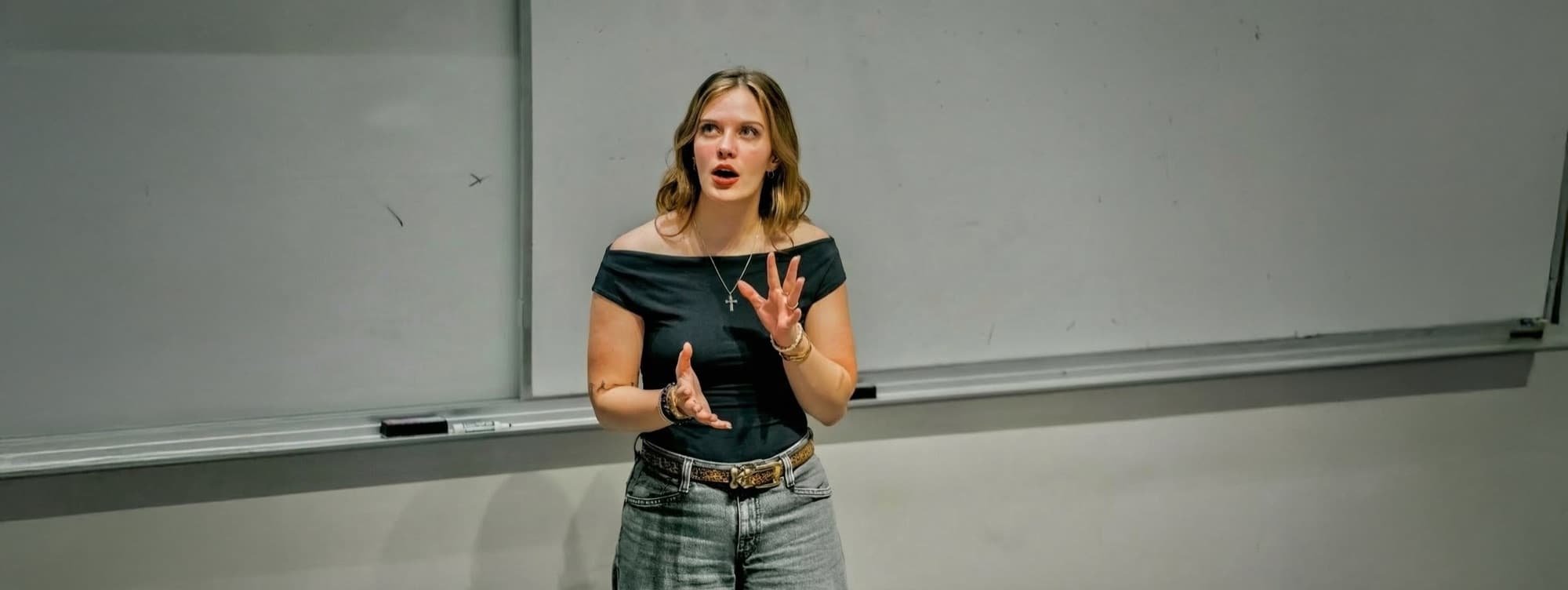 Hannah speaking